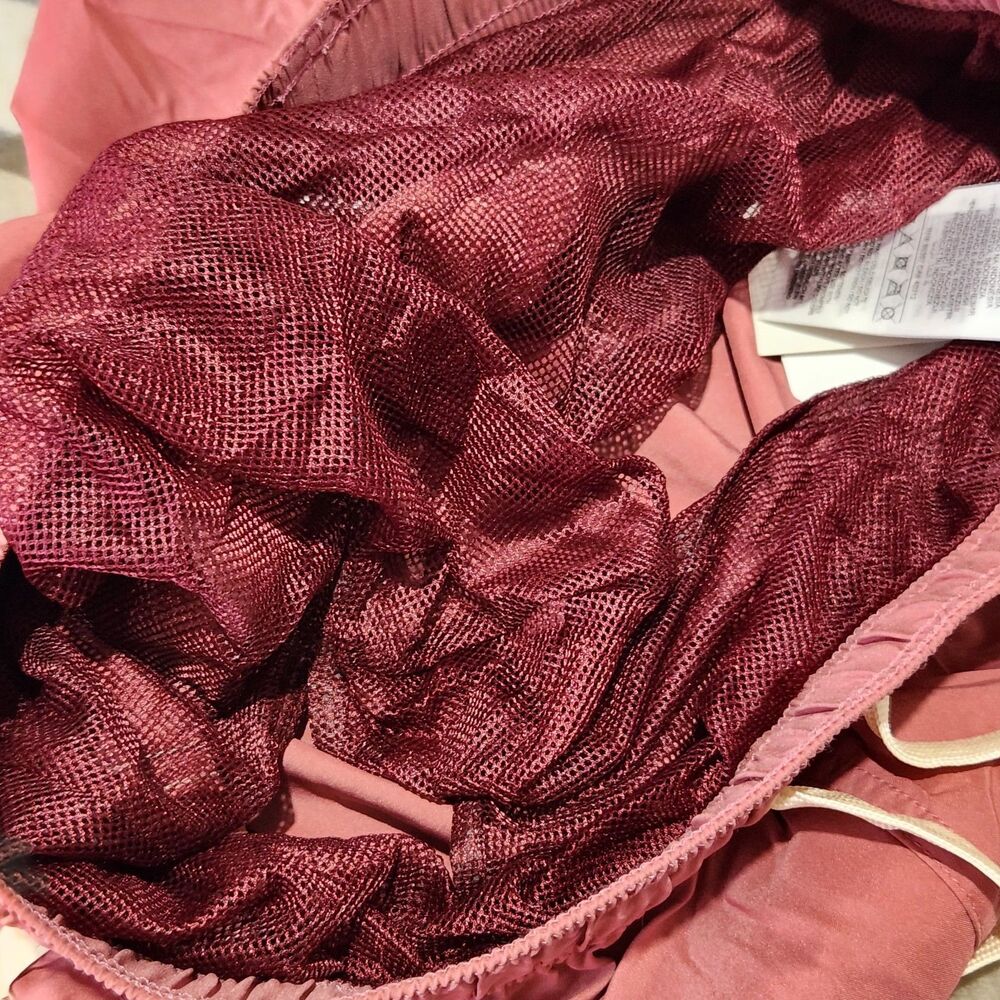 Adidas Swim Shorts Size Small Dust Pink Color Elastic Waist With Pockets - Picture 14 of 16